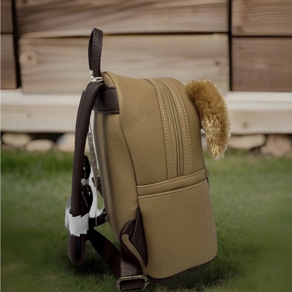 NEW w Tags Disney Parks Loungefly DUG Pixar UP Dog Brown Furry Ears Backpack - Picture 4 of 5